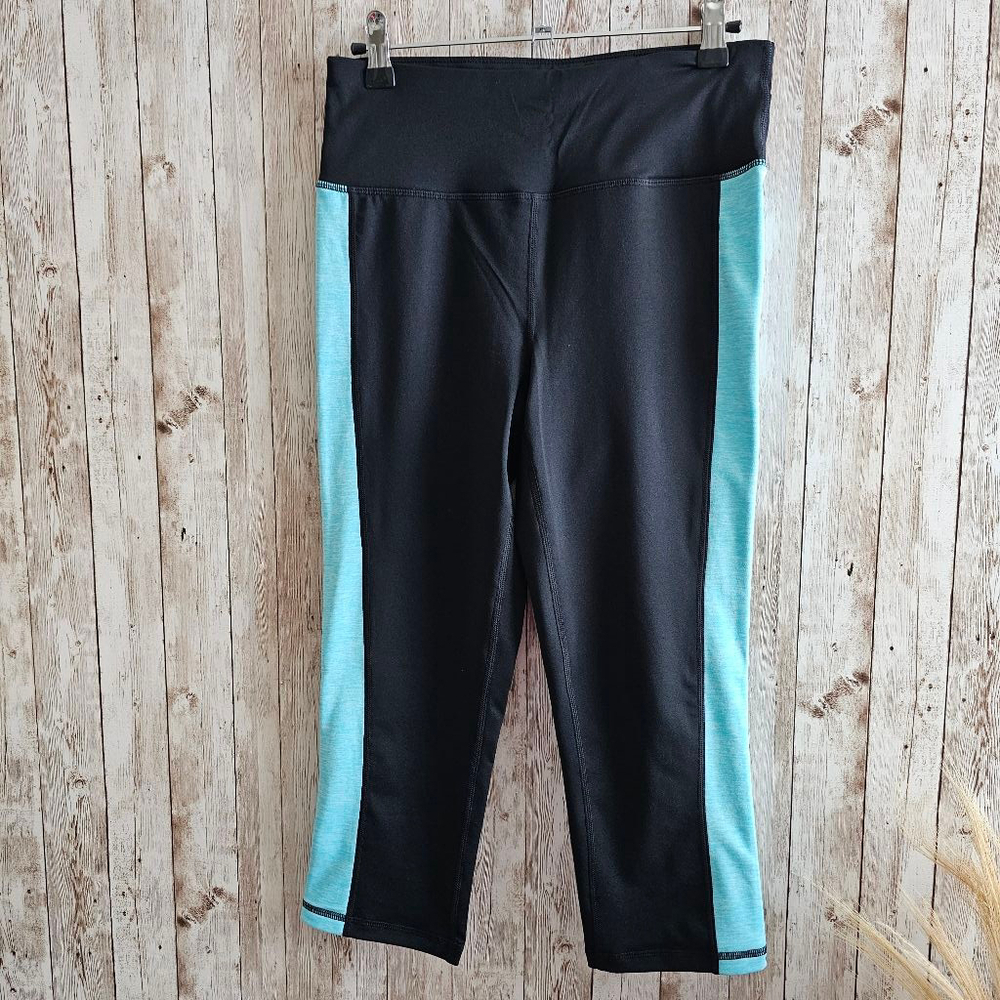 Women's Ideology Leggings Black Blue Size S - Picture 2 of 7